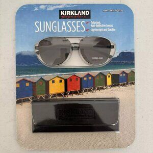 Kirkland Signature Men's Metal Polarized Sunglasses Anti-Reflective